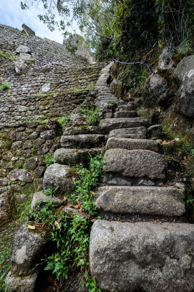 Huayna Picchu Hike Machu Picchu Stairs Of Death Peru Wayna Picchu Mountain